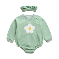 Load image into Gallery viewer, Baby Kid Unisex Flower Bow Print Rompers Wholesale 220711216
