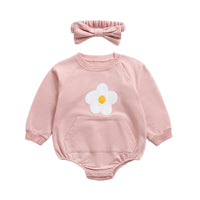 Load image into Gallery viewer, Baby Kid Unisex Flower Bow Print Rompers Wholesale 220711216
