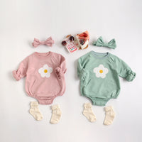 Load image into Gallery viewer, Baby Kid Unisex Flower Bow Print Rompers Wholesale 220711216
