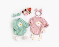 Load image into Gallery viewer, Baby Kid Unisex Flower Bow Print Rompers Wholesale 220711216
