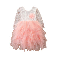 Load image into Gallery viewer, Kid Girls Color-blocking Lace Birthday Party Dresses Princess Dresses Wholesale 220711290
