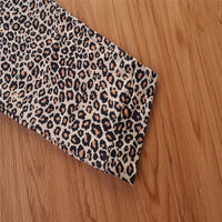 Load image into Gallery viewer, 3 Pieces Set Baby Kid Girls Solid Color Blouses Leopard Tank Tops And Pants Wholesale 220711297

