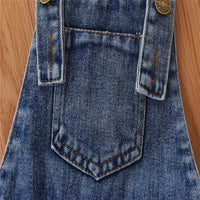 Load image into Gallery viewer, 3 Pieces Set Baby Girls Muslin&amp;Ribbed Rompers Solid Color Dresses And Bow Headwear Wholesale 220711328
