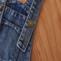 Load image into Gallery viewer, 3 Pieces Set Baby Girls Muslin&amp;Ribbed Rompers Solid Color Dresses And Bow Headwear Wholesale 220711328
