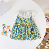 Load image into Gallery viewer, Baby Kid Girls Flower Lace Print Dresses Wholesale 220711432
