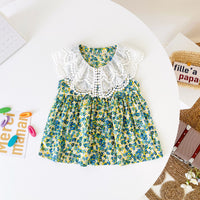 Load image into Gallery viewer, Baby Kid Girls Flower Lace Print Dresses Wholesale 220711432
