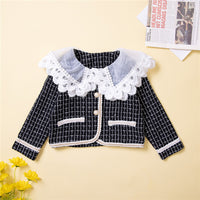 Load image into Gallery viewer, 2 Pieces Set Baby Kid Girls Checked Jackets Outwears And Skirts Wholesale 220711479
