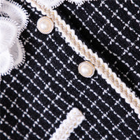 Load image into Gallery viewer, 2 Pieces Set Baby Kid Girls Checked Jackets Outwears And Skirts Wholesale 220711479
