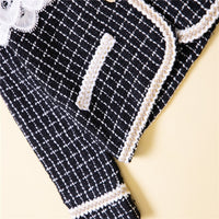 Load image into Gallery viewer, 2 Pieces Set Baby Kid Girls Checked Jackets Outwears And Skirts Wholesale 220711479
