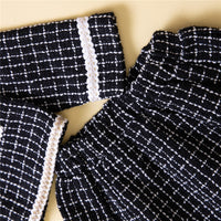 Load image into Gallery viewer, 2 Pieces Set Baby Kid Girls Checked Jackets Outwears And Skirts Wholesale 220711479
