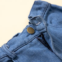 Load image into Gallery viewer, 2 Pieces Set Baby Kid Girls Solid Color Polka dots Muslin&amp;Ribbed Tops And Ripped Jeans Wholesale 220711488
