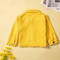 Load image into Gallery viewer, 2 Pieces Set Baby Kid Girls Solid Color Jackets Outwears And Ripped Pants Wholesale 220711504
