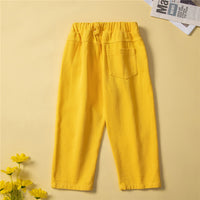 Load image into Gallery viewer, 2 Pieces Set Baby Kid Girls Solid Color Jackets Outwears And Ripped Pants Wholesale 220711504
