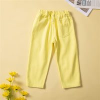 Load image into Gallery viewer, 2 Pieces Set Baby Kid Girls Solid Color Jackets Outwears And Ripped Pants Wholesale 220711504
