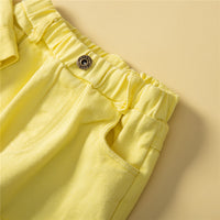 Load image into Gallery viewer, 2 Pieces Set Baby Kid Girls Solid Color Jackets Outwears And Ripped Pants Wholesale 220711504
