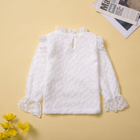 Load image into Gallery viewer, 2 Pieces Set Baby Kid Girls Flower Lace Solid Color Tops And Checked Skirts Wholesale 220711505

