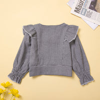 Load image into Gallery viewer, 2 Pieces Set Baby Kid Girls Houndstooth Print Jackets&amp;Outwears And Shorts Wholesale 220711511
