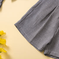 Load image into Gallery viewer, 2 Pieces Set Baby Kid Girls Houndstooth Print Jackets&amp;Outwears And Shorts Wholesale 220711511
