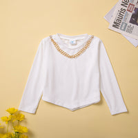 Load image into Gallery viewer, 2 Pieces Set Baby Kid Girls Solid Color Muslin&amp;Ribbed Tops And Dresses Wholesale 220711515
