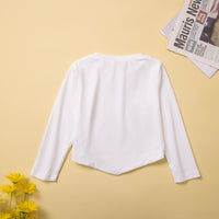 Load image into Gallery viewer, 2 Pieces Set Baby Kid Girls Solid Color Muslin&amp;Ribbed Tops And Dresses Wholesale 220711515
