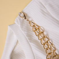 Load image into Gallery viewer, 2 Pieces Set Baby Kid Girls Solid Color Muslin&amp;Ribbed Tops And Dresses Wholesale 220711515
