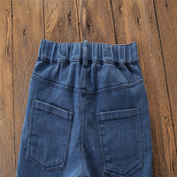 Load image into Gallery viewer, Kid Girls Solid Color Leopard print Ripped Pants Jeans Wholesale 22071180
