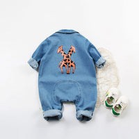 Load image into Gallery viewer, Baby Unisex Letters Animals Car Cartoon Print Jumpsuits Wholesale 22071310
