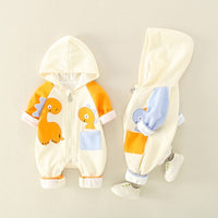Load image into Gallery viewer, Baby Unisex Color-blocking Dinosaur Jumpsuits Wholesale 220713100
