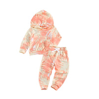 Load image into Gallery viewer, 2 Pieces Set Baby Kid Unisex Tie Dye Print Hoodies&amp;Swearshirts And Pants Wholesale 220713135
