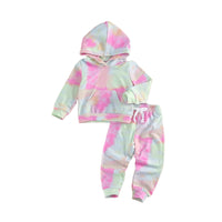 Load image into Gallery viewer, 2 Pieces Set Baby Kid Unisex Tie Dye Print Hoodies&amp;Swearshirts And Pants Wholesale 220713135
