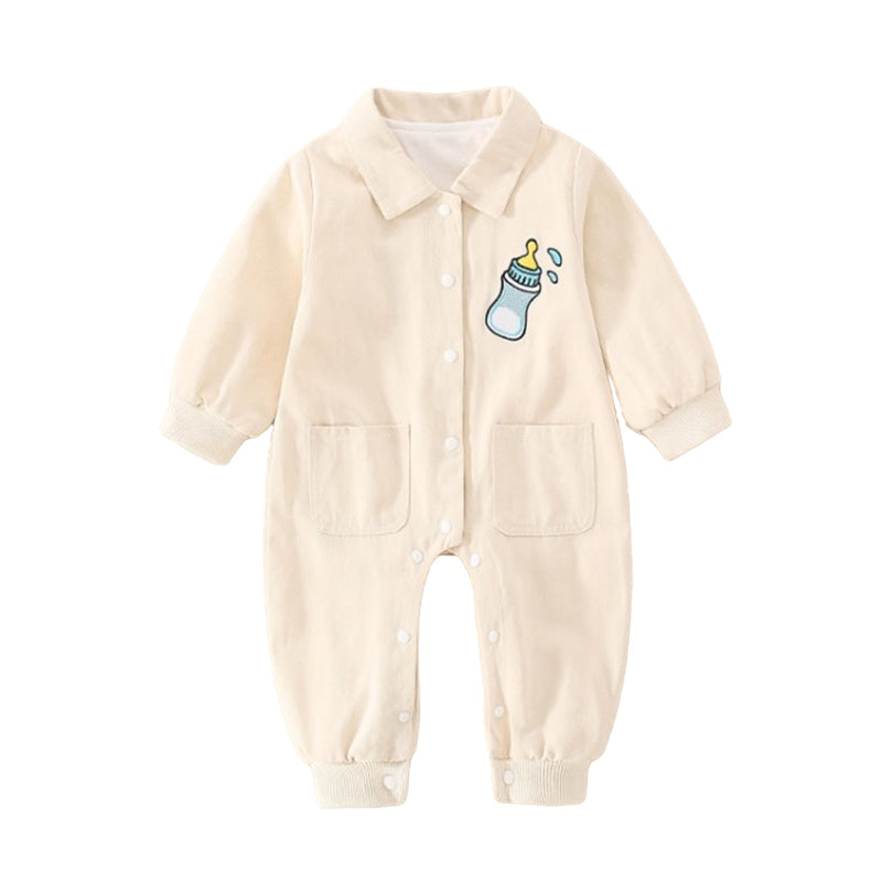 Baby Unisex Embroidered Jumpsuits Wholesale 220713207