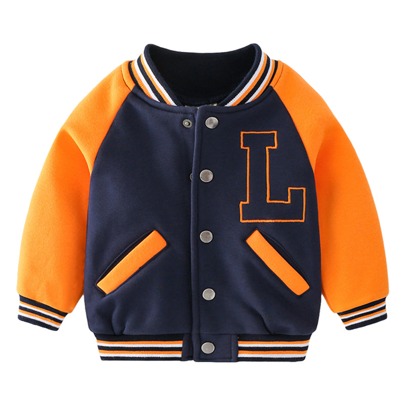 Baby Kid Boys Color-blocking Embroidered Jackets Outwears Wholesale 220713208