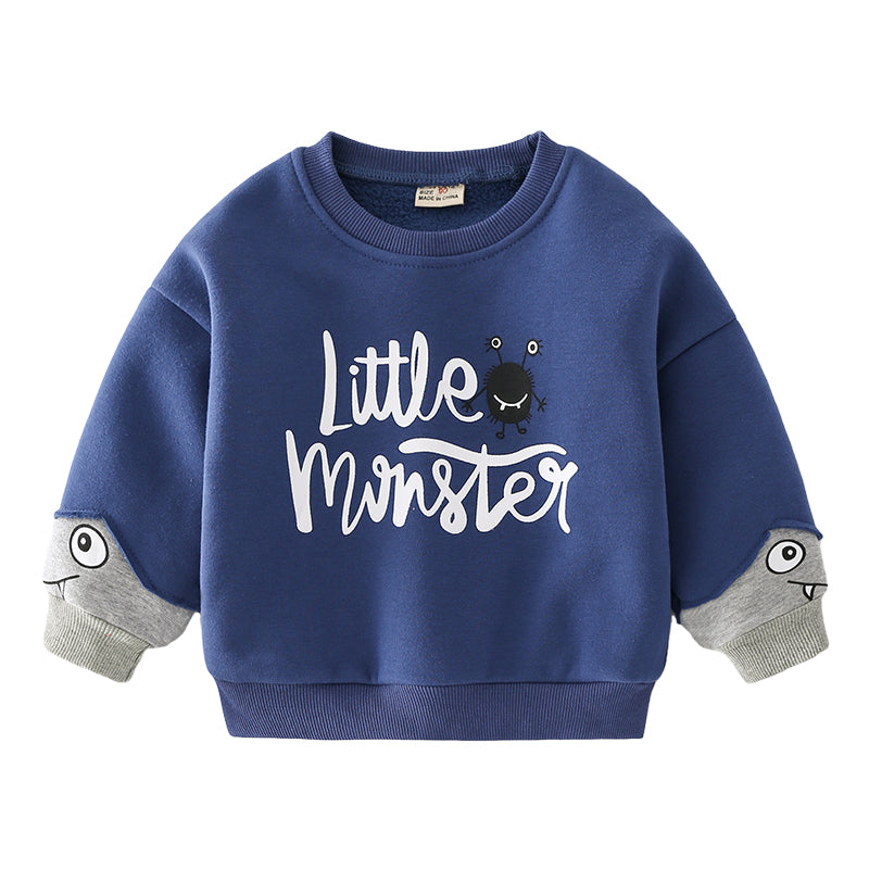 Baby Kid Boys Letters Color-blocking Cartoon Hoodies Swearshirts Wholesale 220713210