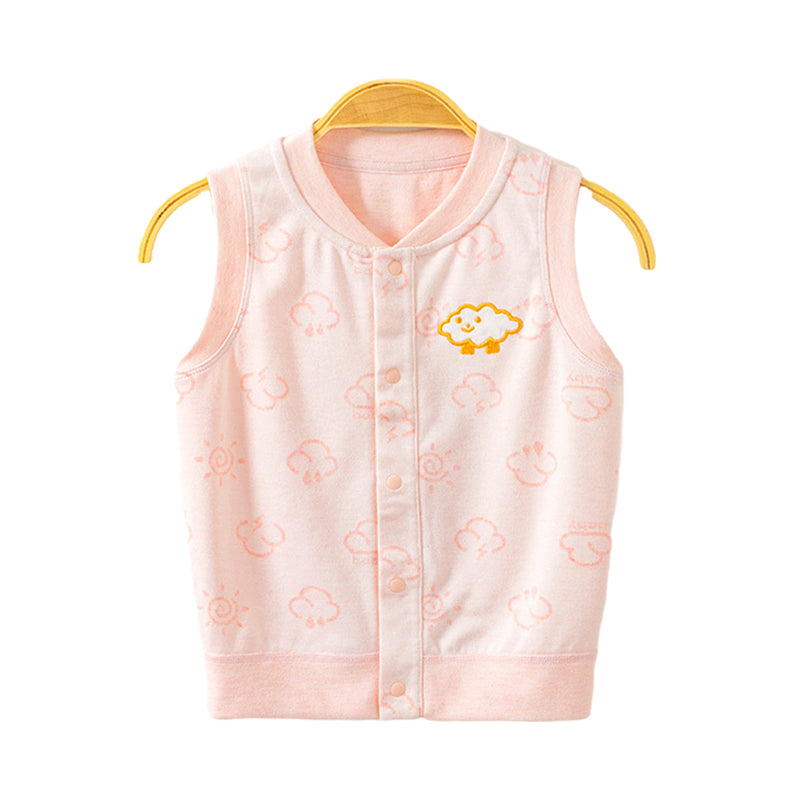Baby Unisex Cartoon Print Vests Waistcoats Wholesale 220713308