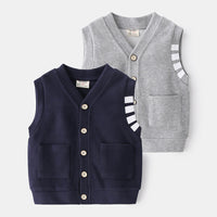 Load image into Gallery viewer, Baby Kid Boys Color-blocking Vests Waistcoats Wholesale 22071356
