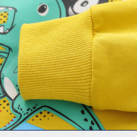 Load image into Gallery viewer, 2 Pieces Set Baby Kid Boys Dinosaur Hoodies Swearshirts And Solid Color Pants Wholesale 22071359

