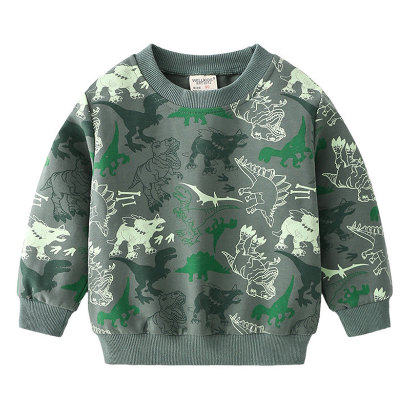 Baby Kid Boys Dinosaur Hoodies Swearshirts Wholesale 22071361