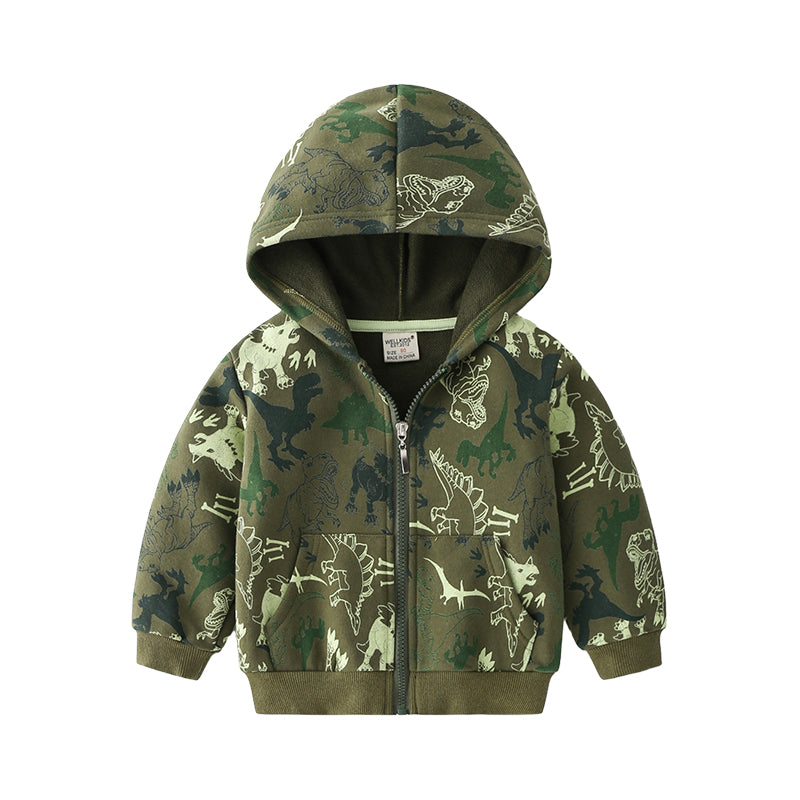 Baby Kid Boys Dinosaur Camo Jackets Outwears Wholesale 22071365