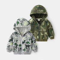 Load image into Gallery viewer, Baby Kid Boys Dinosaur Camo Jackets Outwears Wholesale 22071365
