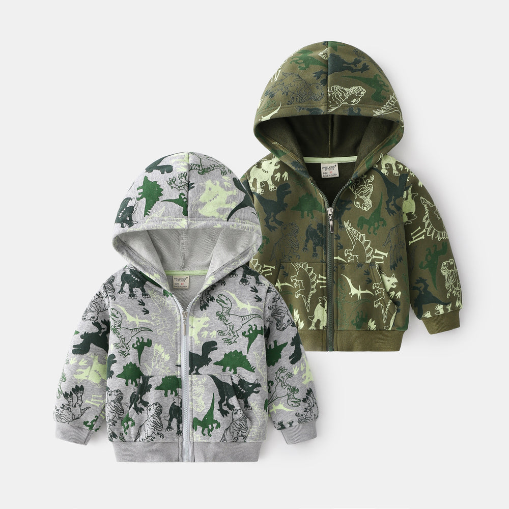 Baby Kid Boys Dinosaur Camo Jackets Outwears Wholesale 22071365