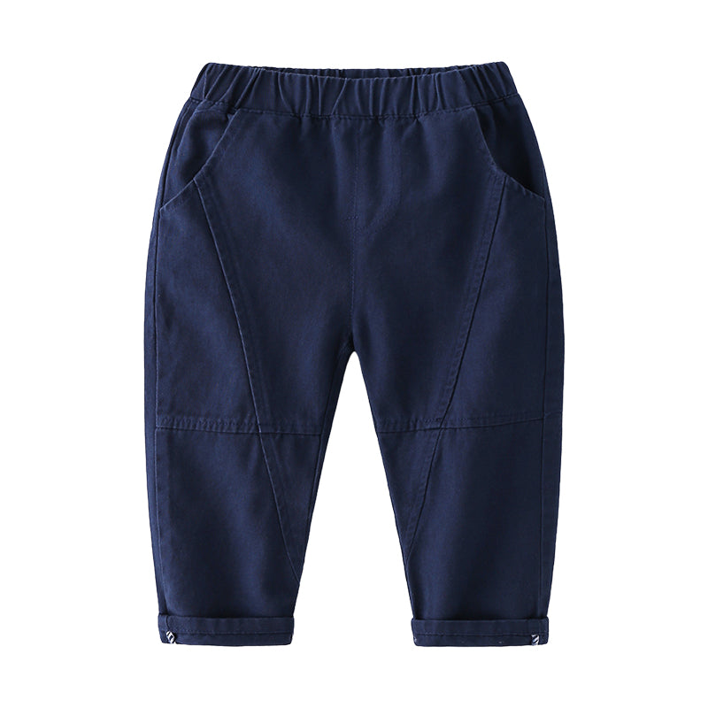 Baby Kid Boys Solid Color Pants Wholesale 22071366