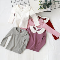 Load image into Gallery viewer, Baby Kid Girls Solid Color Color-blocking Tops Wholesale 22071508
