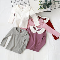 Load image into Gallery viewer, Baby Kid Girls Solid Color Color-blocking Tops Wholesale 22071508
