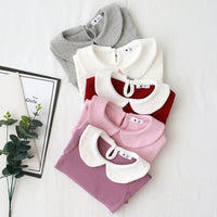 Load image into Gallery viewer, Baby Kid Girls Solid Color Color-blocking Tops Wholesale 22071508
