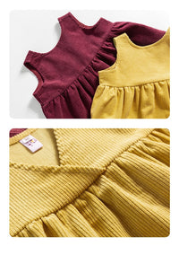 Load image into Gallery viewer, Baby Kid Girls Solid Color Dresses Wholesale 220715101
