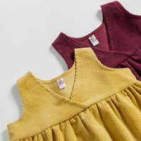 Load image into Gallery viewer, Baby Kid Girls Solid Color Dresses Wholesale 220715101
