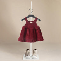 Load image into Gallery viewer, Baby Kid Girls Solid Color Dresses Wholesale 220715106
