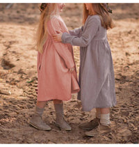 Load image into Gallery viewer, Baby Kid Girls Solid Color Dresses Wholesale 220715115
