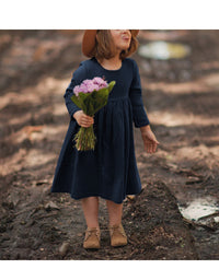 Load image into Gallery viewer, Baby Kid Girls Solid Color Dresses Wholesale 220715115
