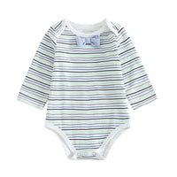 Load image into Gallery viewer, Baby Girls Striped Letters Flower Rainbow Love heart Animals Cartoon Star Bow Embroidered Print Rompers Wholesale 220719118
